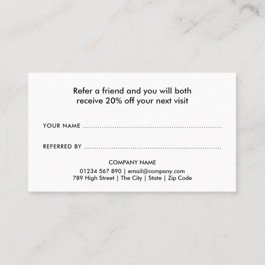 ミニマリストシックパール縁ど 紹介カード (裏面)