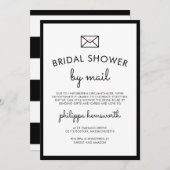 ミニマリストシックブライダルシャワーバイメール 招待状 (正面/裏面)