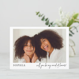 ミニマリストシックブラックフォトメイド・オブ・オーナー(花嫁付き添い人)提案