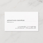 ミニマリストシックプレーンクリエイティブモダンデザイン 名刺 (正面)