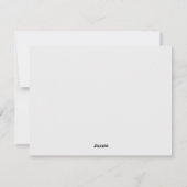 ミニマリストシックホリデーカード シーズンカード (裏面)