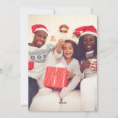 ミニマリストシックボホツリーピンククリスマス シーズンカード (裏面)