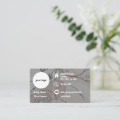 ミニマリストシックボホ抽象芸術ビベス 名刺 (スタンド正面)