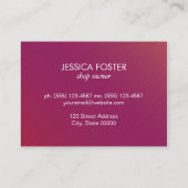 ミニマリストシックマゼンタ 名刺 (裏面)