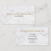 ミニマリストシックマーブルプロフェッショナル 名刺 (正面/裏面)