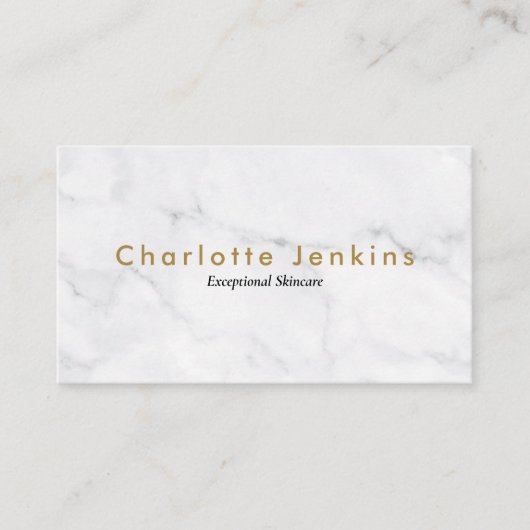 ミニマリストシックマーブルプロフェッショナル 名刺 (正面)