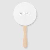 ミニマリストシックモノグラムフォーマルズ結婚カクテル ハンドファン (裏面)