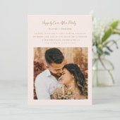 ミニマリストシック披露宴結婚のみ 招待状 (スタンド正面)