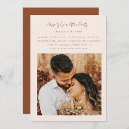 ミニマリストシック披露宴結婚のみ 招待状