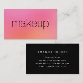 ミニマリストシック文字ブレンド背景 名刺 (正面/裏面)