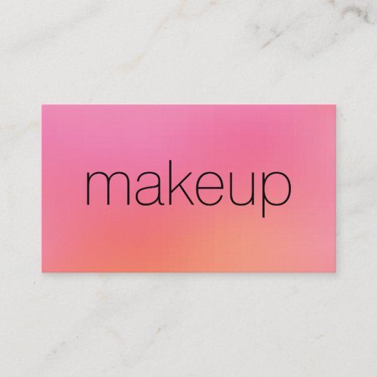 ミニマリストシック文字ブレンド背景 名刺 (正面)