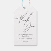 ミニマリストシック結婚式の引き出物ギフトラベル ギフトタグ (正面)