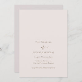 ミニマリストシック金ゴールド赤面エレガシンプルントウェディング 招待状