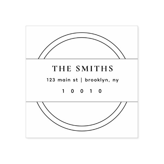 ミニマリストシック&シンプルラウンドゴムスタンプ ラバースタンプ (インプリント)