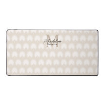 ミニマリストシックBeige Anahawリーフスクリプトモノグラム