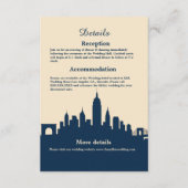 ミニマリストシティライツロマ結婚ンスの目的地 エンクロージャーカード (正面)