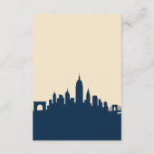 ミニマリストシティライツロマ結婚ンスの目的地 エンクロージャーカード (裏面)