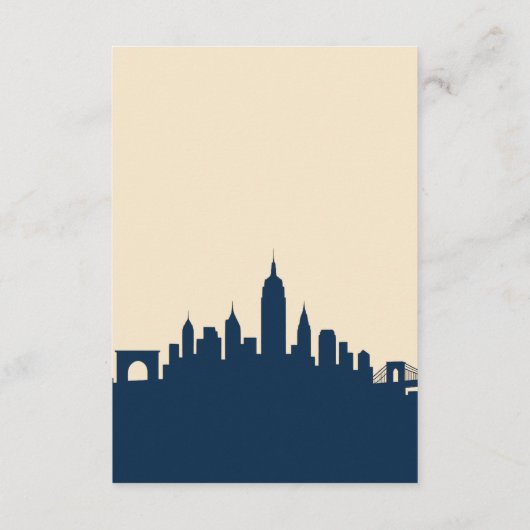 ミニマリストシティライツロマ結婚ンスの目的地 エンクロージャーカード (裏面)