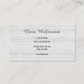 ミニマリストシャビーシックプロフェッショナル 名刺 (裏面)