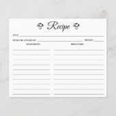 ミニマリストシンプルキノコ料理レシピカード (正面)