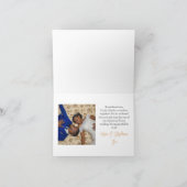 ミニマリストシンプルクラス結婚の折り畳み サンキューカード (内部)