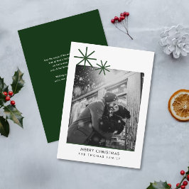 ミニマリストシンプルクリスマスフォトホリデーカード シーズンカード
