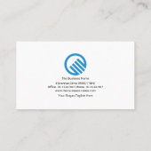 ミニマリストシンプルグレーライン起業家起動 名刺 (裏面)