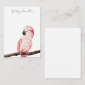 ミニマリストシンプルスクリプトBird Noteカード ノートカード (正面/裏面)