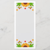 ミニマリストシンプルトレンディーモダンフローラディナーメニュー メニュー (裏面)