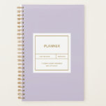 ミニマリストシンプルプランナーデザイン プランナー手帳<br><div class="desc">ソフモダントパステルパープルと金ゴールドカラーインスパイアレタリングのミニマリズムデザインカスタマイズこのデザインは自分で！贈り物素晴らしを！</div>