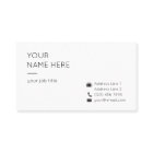 ミニマリストシンプル　クリーンモダン名刺