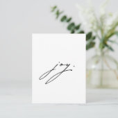 ミニマリストジョイクリスマスカード引用文 シーズンカード (スタンド正面)