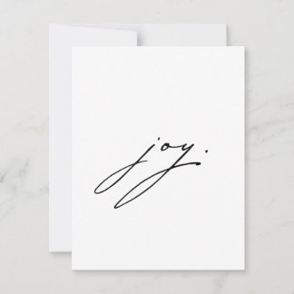 ミニマリストジョイクリスマスカード引用文 シーズンカード