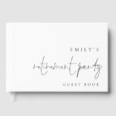 ミニマリストスクリプトの削除パーティー ゲストブック (正面)