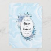 ミニマリストスクリプトカジュアル結婚式招待状 招待状 (正面/裏面)