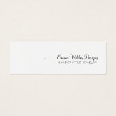 ミニマリストスクリプトスタッドイヤリングディスプレイカード (正面)