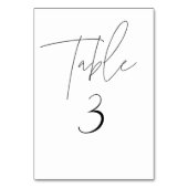 ミニマリストスクリプトテーブル番号 テーブルナンバー (裏面)