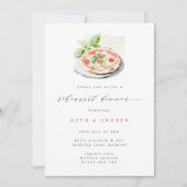 ミニマリストスクリプトピザリハーサルディナー 招待状 (正面)