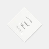 ミニマリストスクリプトブライダルシャワーナプキンス スタンダードカクテルナプキン (角)