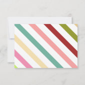 ミニマリストスクリプトベビーシャワーココーディネート サンキューカード (裏面)