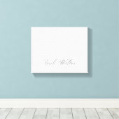 ミニマリストスクリプトラブリー3Dモノグラム キャンバスプリント (インサイチュ (ウッドフロア))