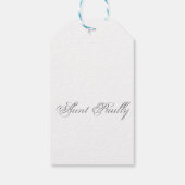 ミニマリストスクリプトラブリー3Dモノグラム ギフトタグ (裏面)