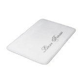 ミニマリストスクリプトラブリー3Dモノグラム バスマット (アングル)