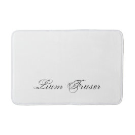 ミニマリストスクリプトラブリー3Dモノグラム バスマット