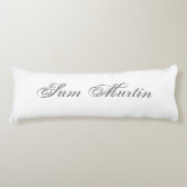 ミニマリストスクリプトラブリー3Dモノグラム ボディピロー (正面)