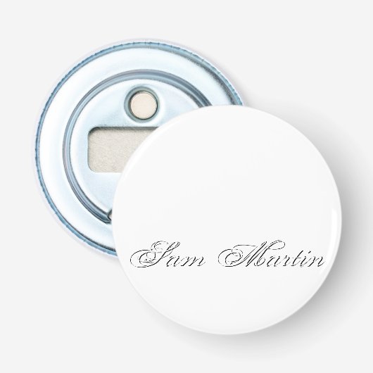 ミニマリストスクリプトラブリー3Dモノグラム 栓抜き (正面)