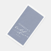 ミニマリストスクリプトレタリングブルーブライダルシャワー (コーナー)