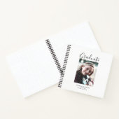 ミニマリストスクリプト白写真卒業 ノートブック (内部)