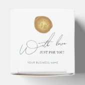 ミニマリストスクリプト金ゴールドワックススタンプロ企業のゴ フェイバーボックス (上部)