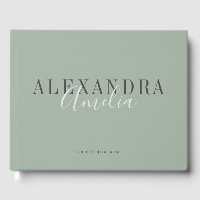 ミニマリストスクリプトBoho Sageグリーンカスタムビジネス